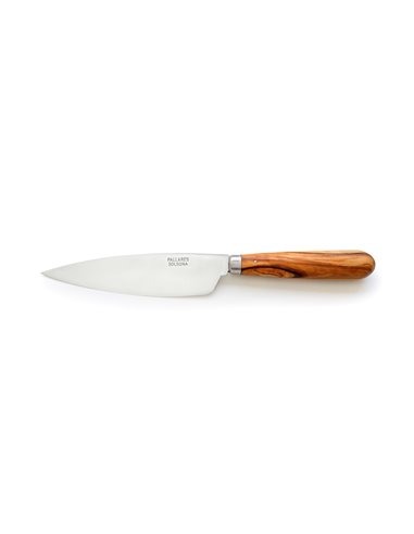 PALLARES SOLSONA Cuchillo Cocinero Hoja Ancha 22 cm con mango redondo de madera de Boj