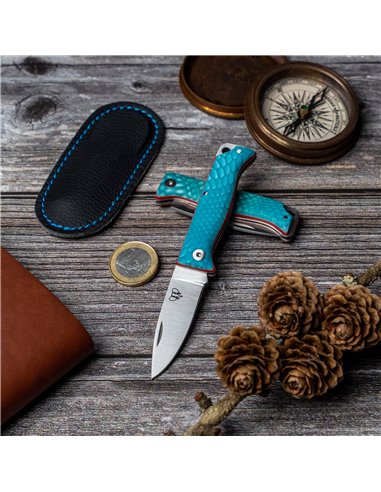 Navaja Cudeman MT10 EDC Juma azul con separador naranja