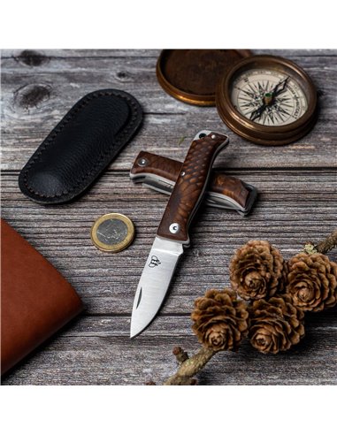 Navaja Cudeman MT10 EDC Juma marron con separador blanco