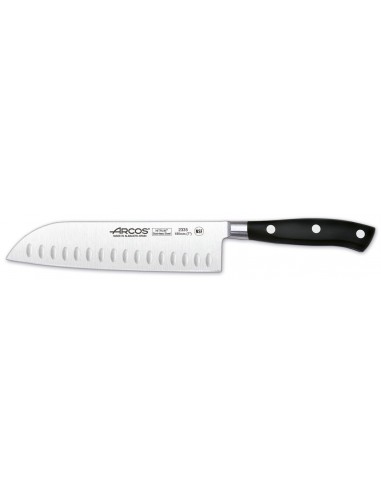 Cuchillo Santoku alveolado 180 mm Arcos Forjado serie Riviera 2335