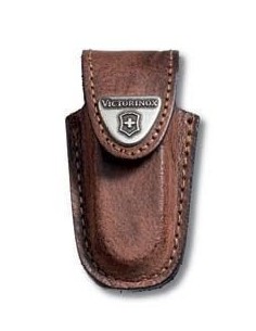 Funda cinturon, piel marrón, para Victorinox Classic