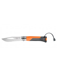 NAVAJA OPINEL OUTDOOR NARANJA Nº 8 VRI (8,5 cm de hoja)