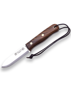 Cuchillo Bushcraft Joker TRAMPERO SCANDI Nogal con Ferrocerio