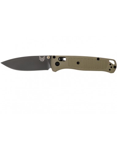 BENCHMADE Bugout, hoja negra FILO Liso